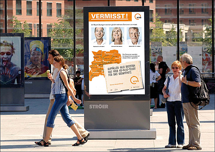 VVS Kampagne zum 65+Ticket