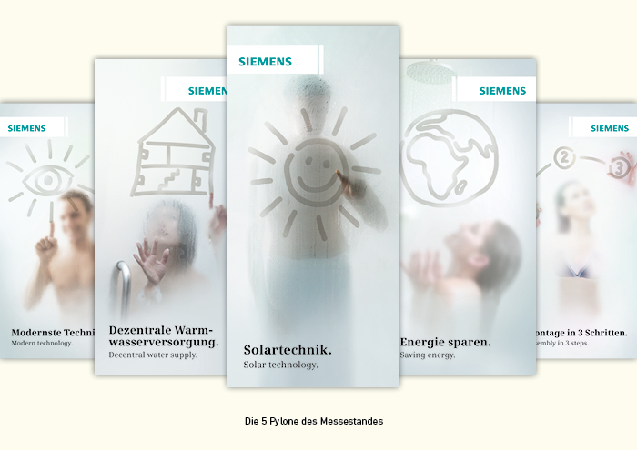 Siemens Messestand und integriertes Gesamtkonzept
